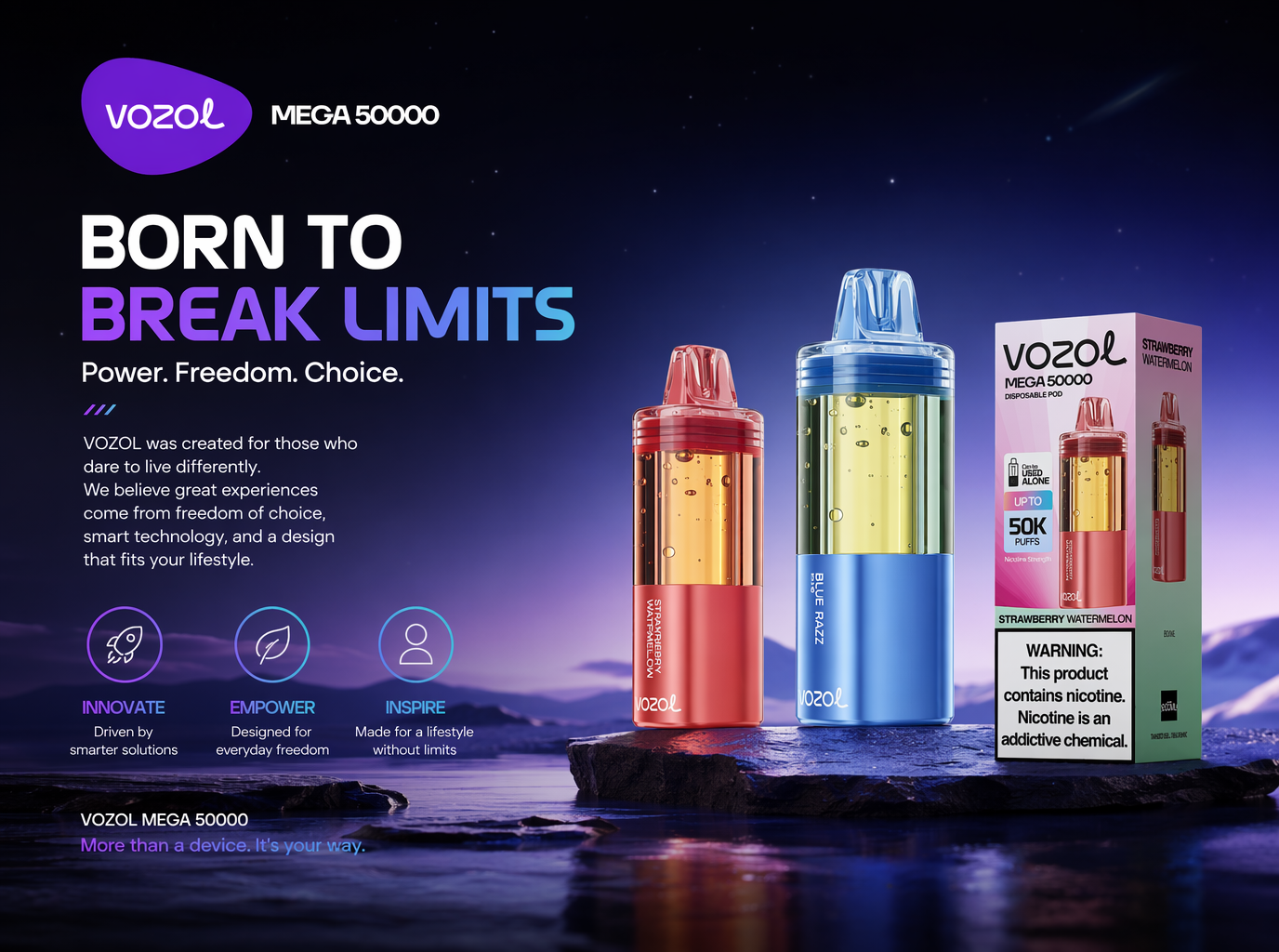 Vozol Mega 50K product details