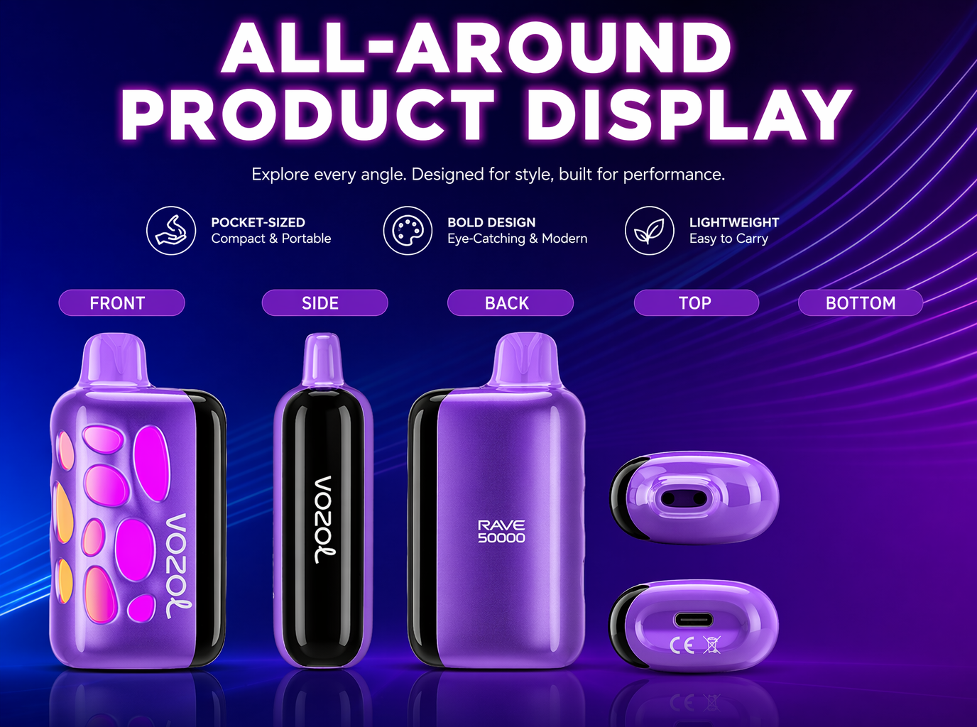 Vozol Rave 50K product details
