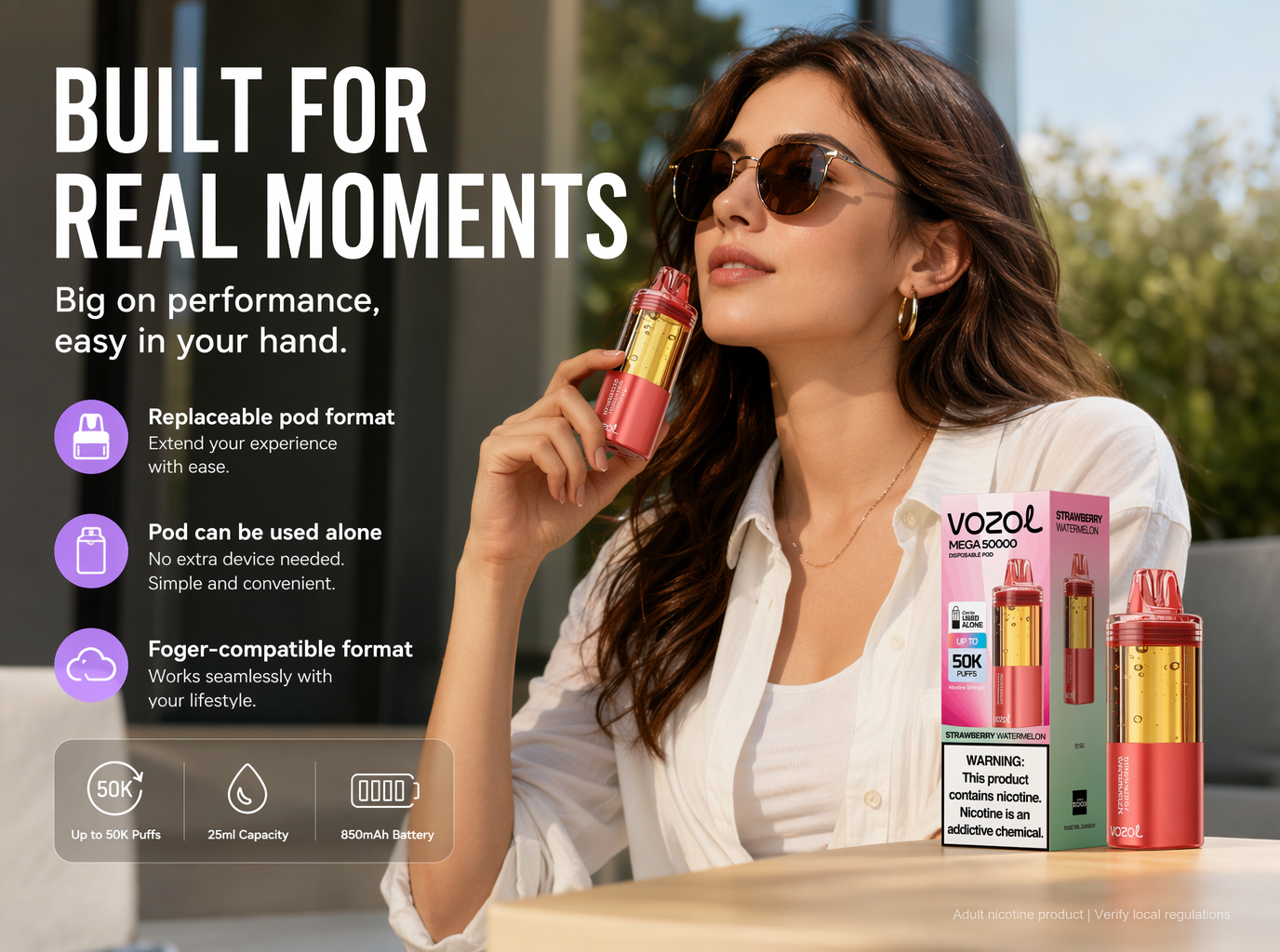 Vozol Mega 50K product details