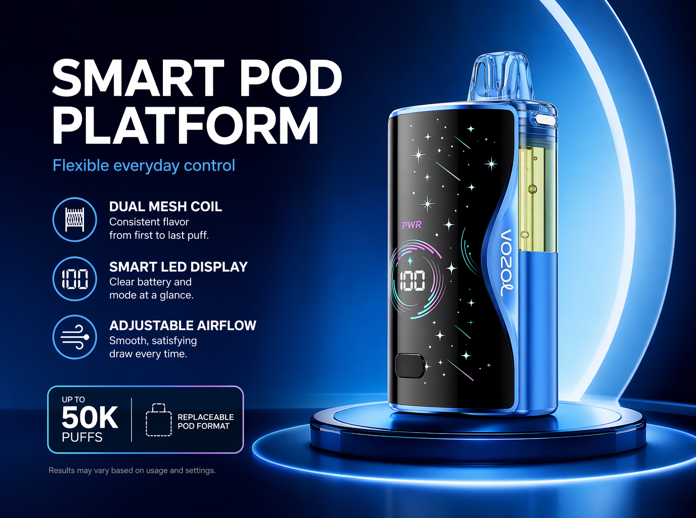 Vozol Mega 50K product details